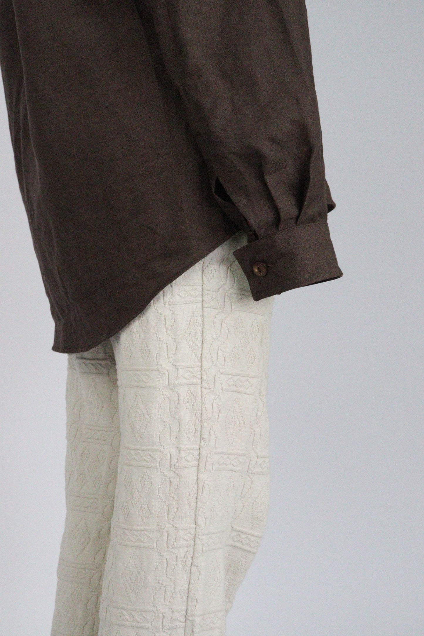 Handmade | Mocha 100% French Linen Shirt