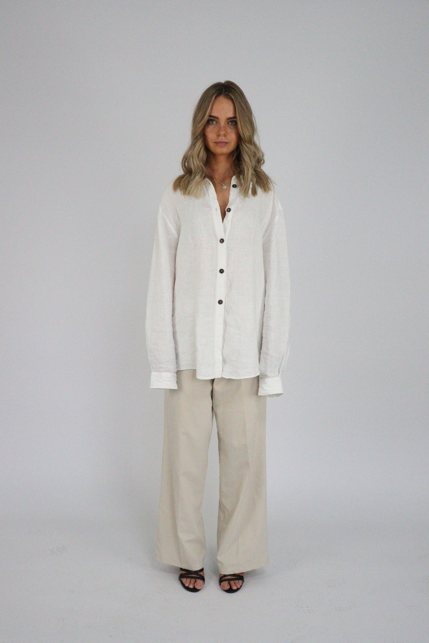 Handmade | Classic White 100% French Linen Shirt