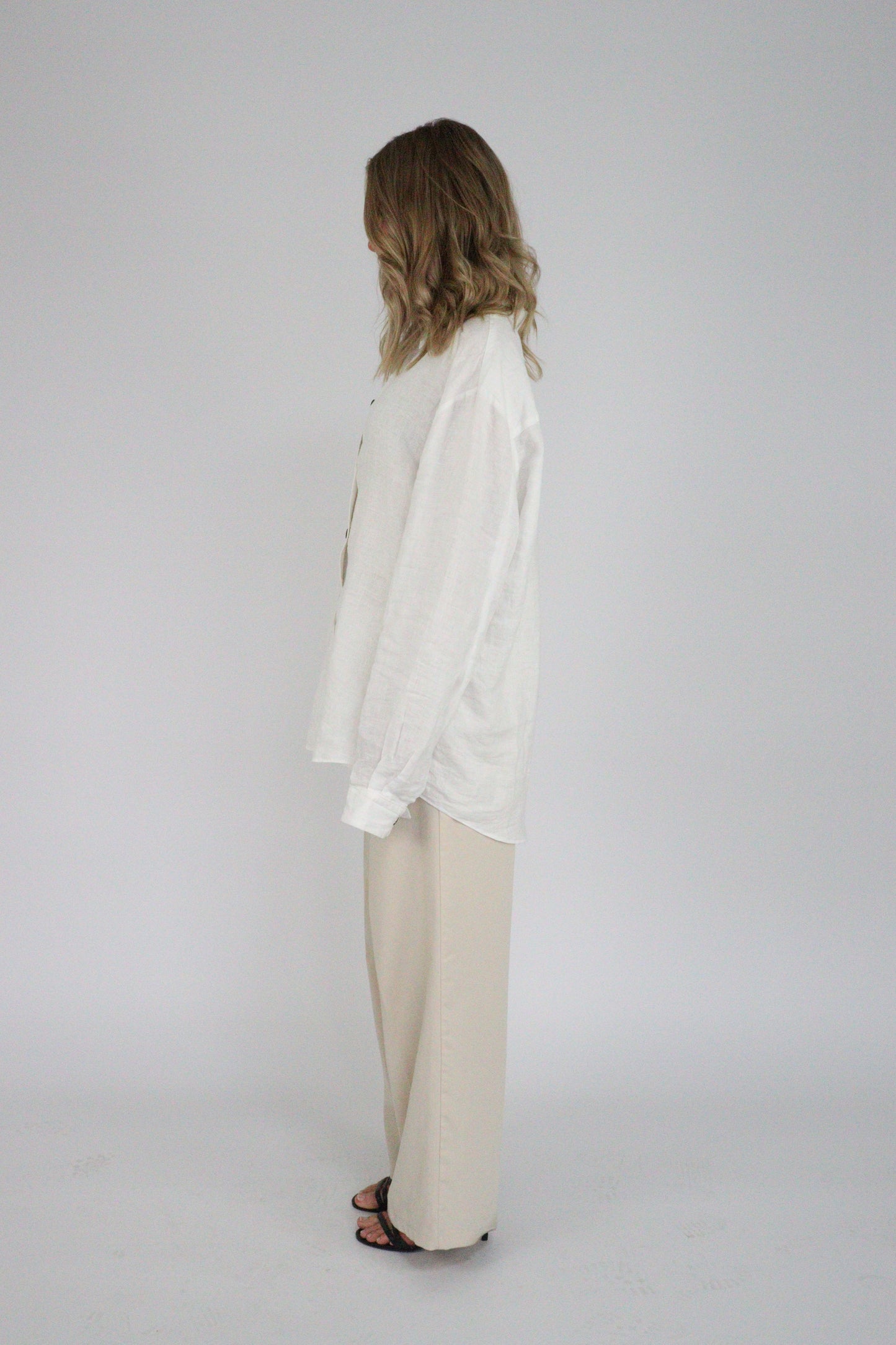 Handmade | Classic White 100% French Linen Shirt