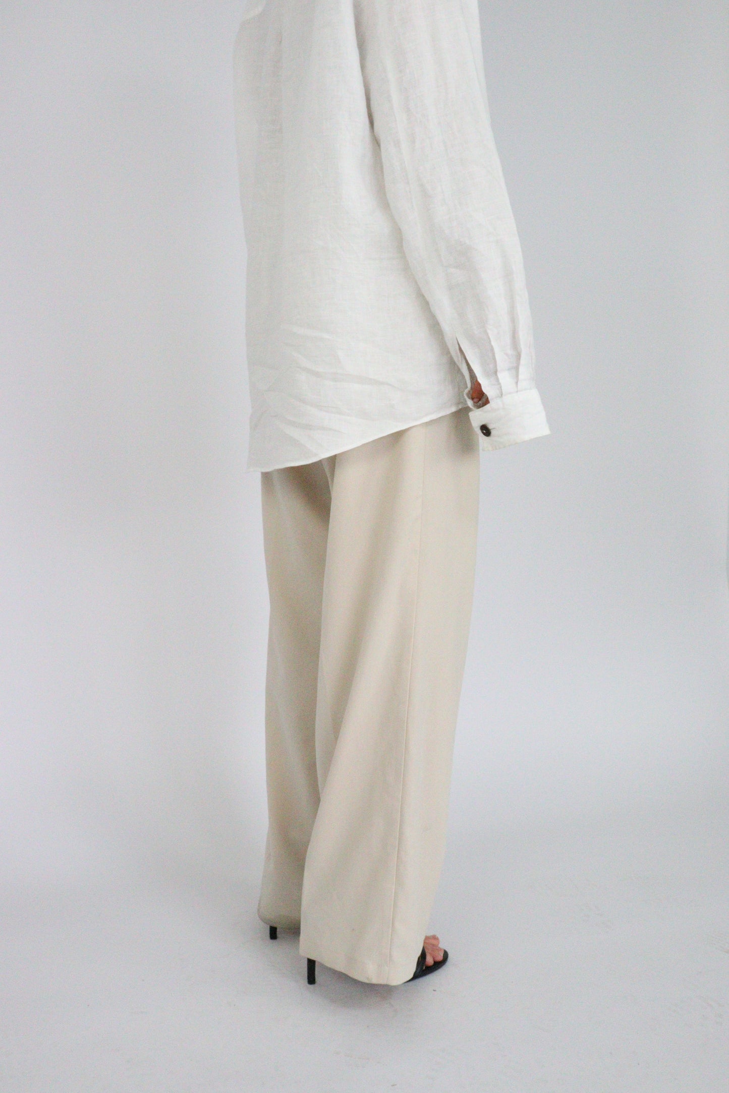 Handmade | Classic White 100% French Linen Shirt