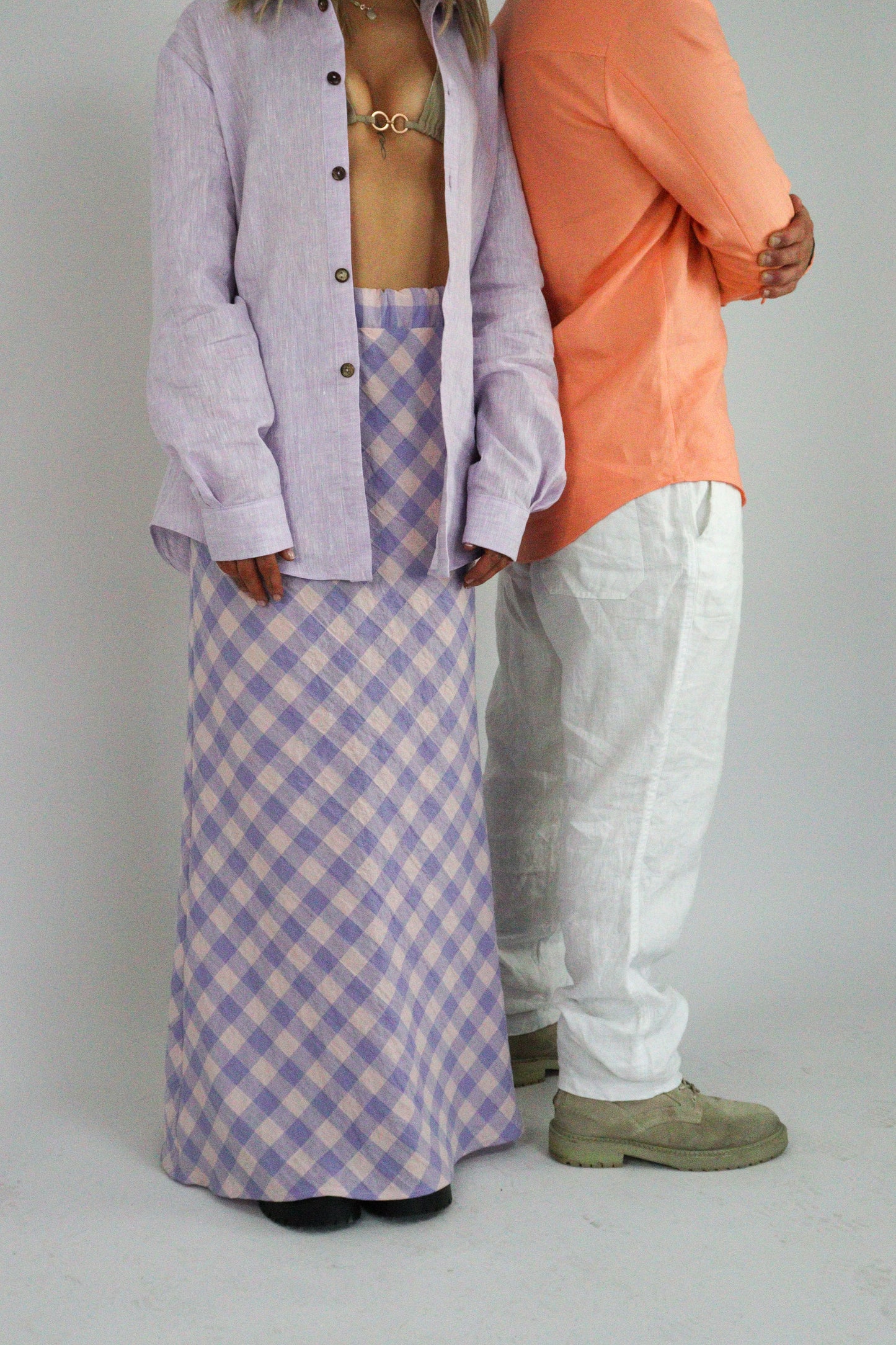 Handmade | Lilac Fizz 100% French Linen Shirt