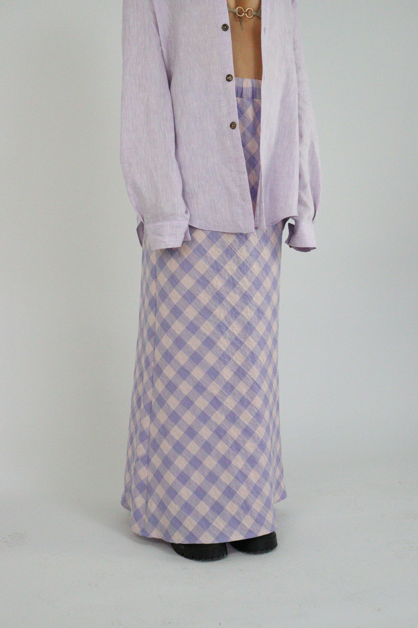 Handmade | Lilac Fizz 100% French Linen Shirt