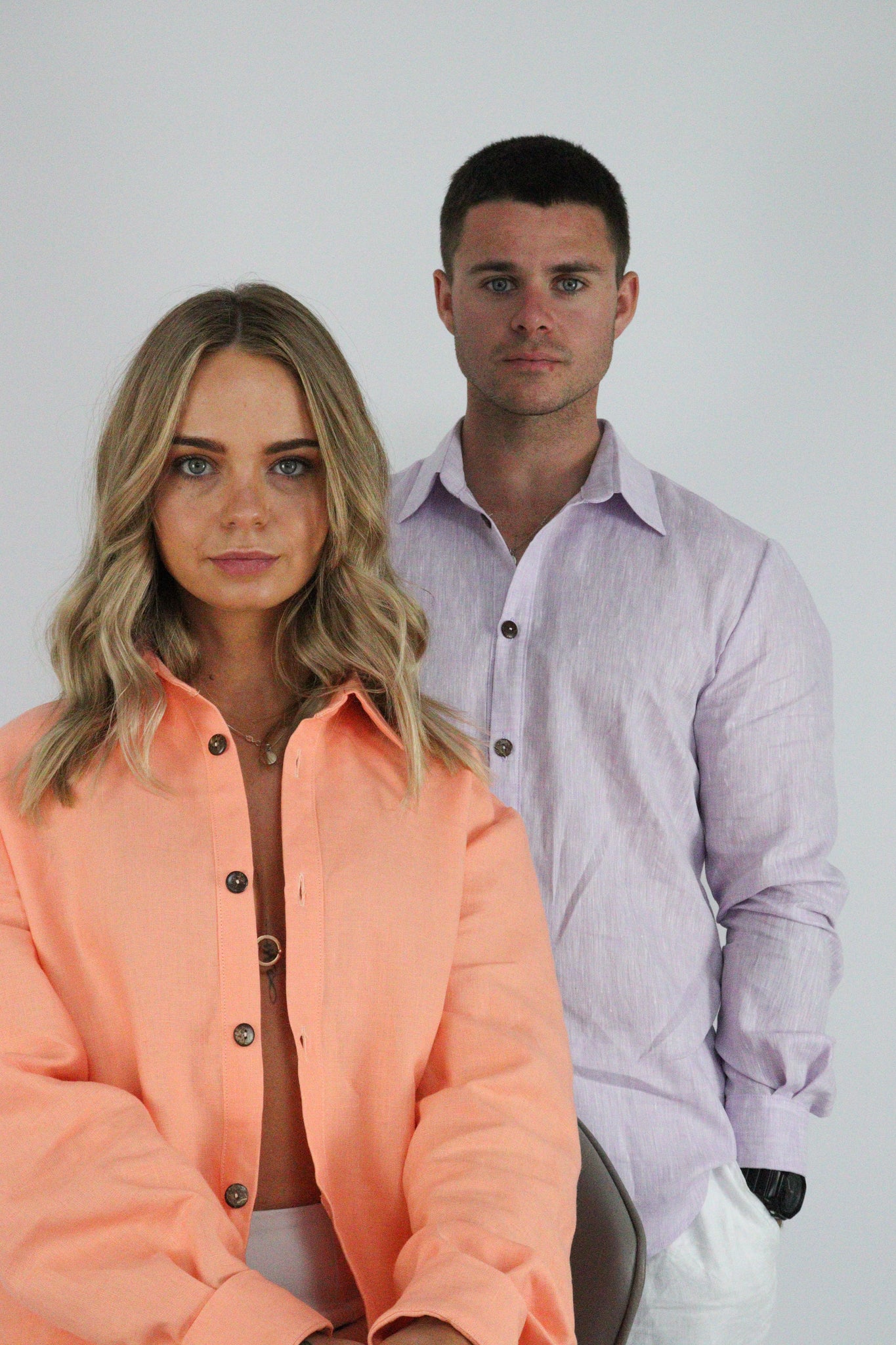 Handmade | Lilac Fizz 100% French Linen Shirt