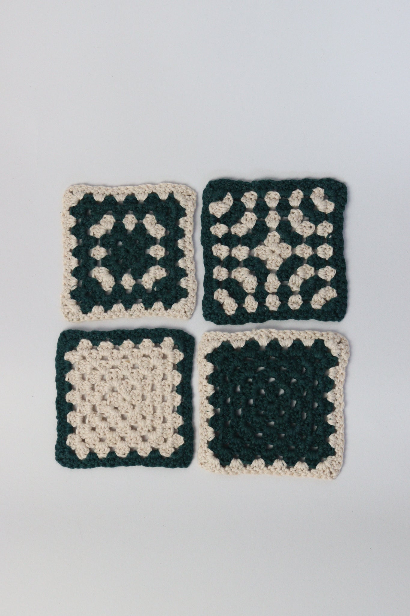 Handmade Coasters ~ Deep Green