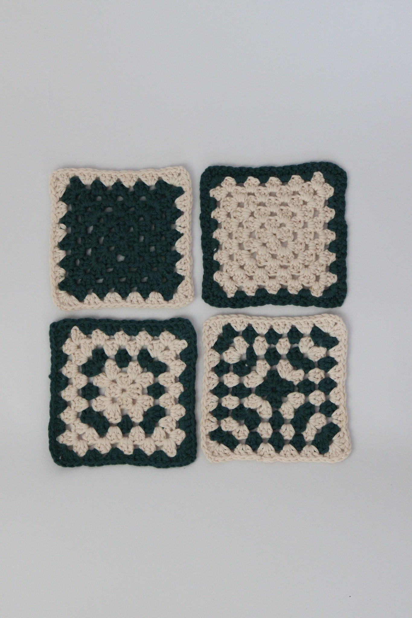 Handmade Coasters ~ Deep Green