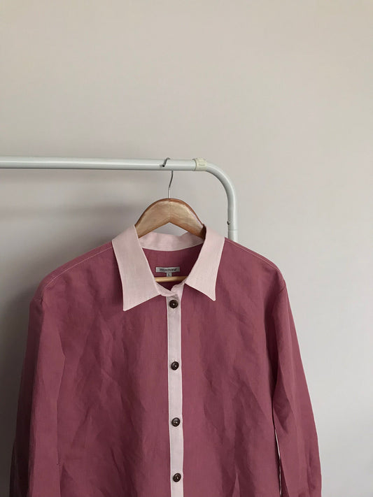 Mixed Berry Custom Handmade Shirt ~ 100% Linen